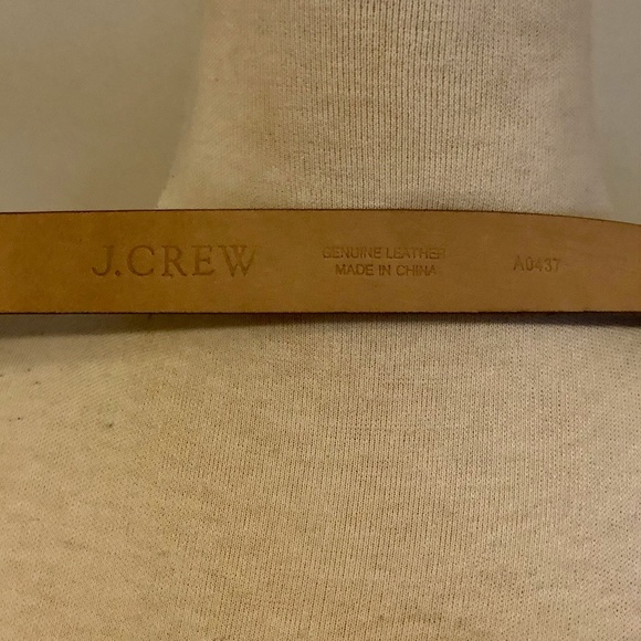 NWT J. Crew Grey Snake-Embossed Leather Belt - Picture 5 of 6